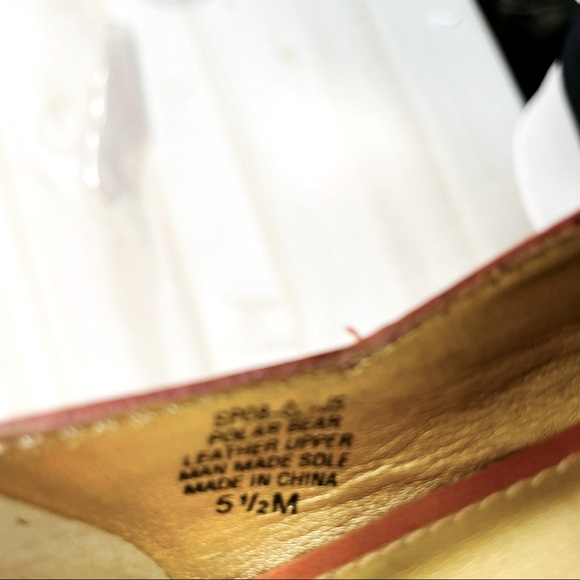 NEW Aerosoles Orange Leather Slip On Flats 5.5 - Picture 7 of 7